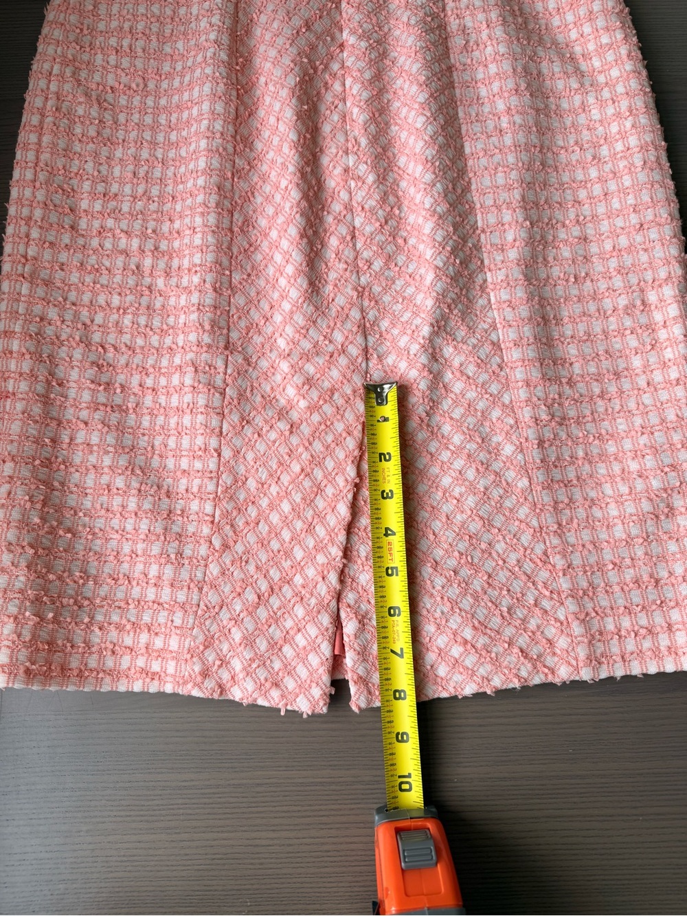 Carolina Herrera Coral Tweed Dress - Picture 7 of 11